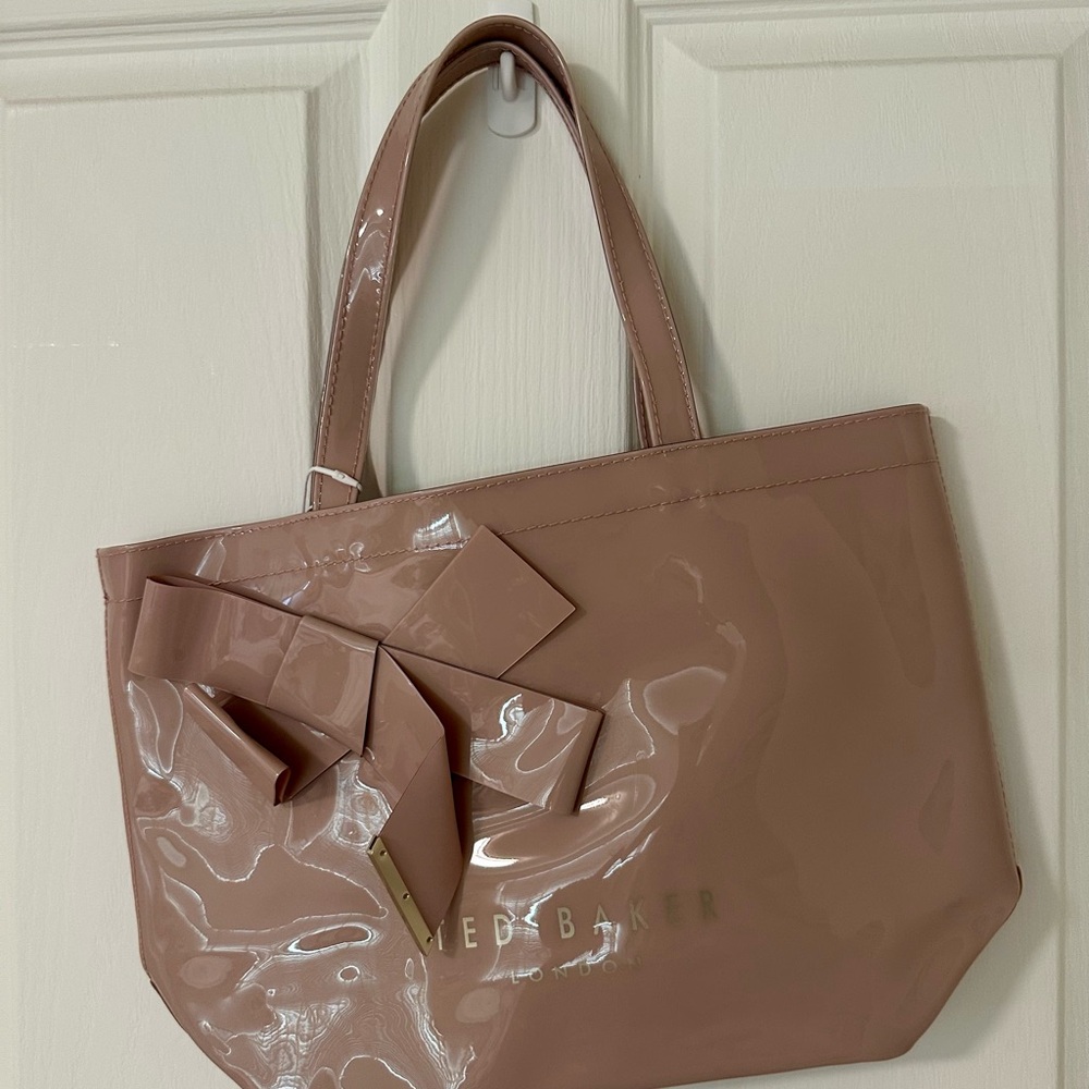 Ted Baker Nude Pink Tote with Bow Accent